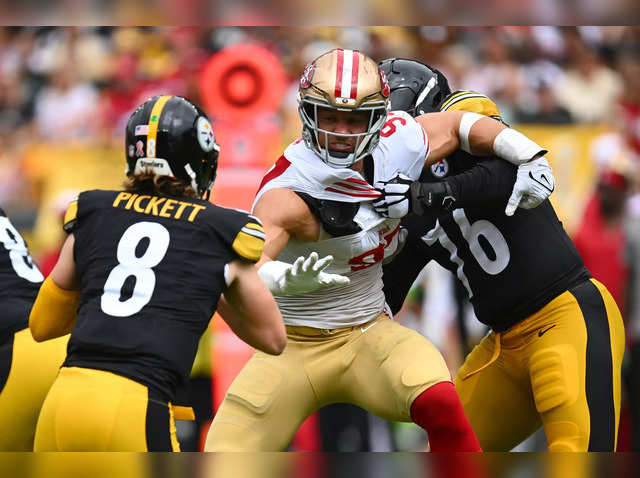 San Francisco 49ers defensive lineman Nick Bosa swings Los Angeles