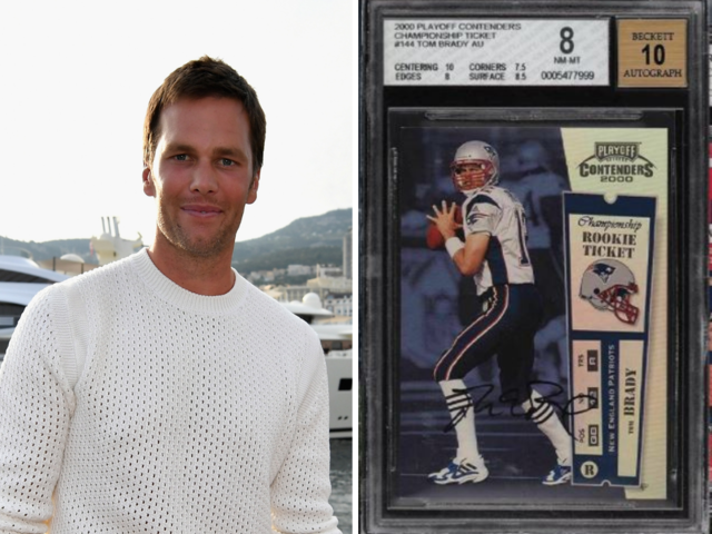 Tom Brady-Autographed Rookie Card Sells for $1.23 Million at Auction