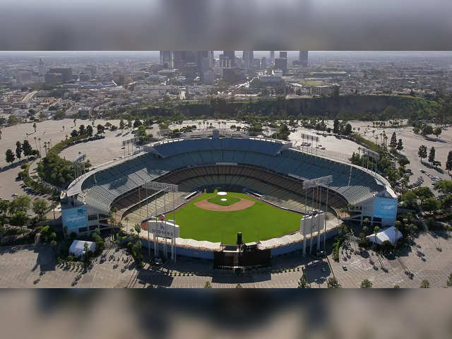 Dodger Stadium flooded: Dodger stadium flooded as Hurricane Hilary leaves  trails of devastation in Los Angeles. Watch video - The Economic Times