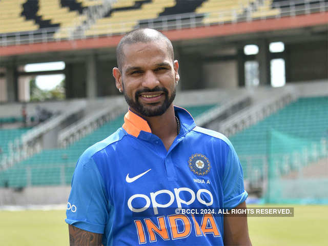 Shikhar Dhawan | 42 | Indian Cricket Jersey | Essential T-Shirt