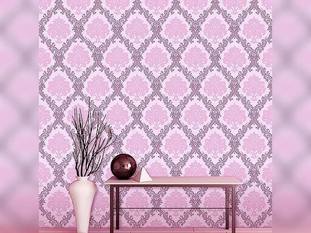 ALL DECORATIVE DESIGN Nature Pink Wallpaper Price in India - Buy
