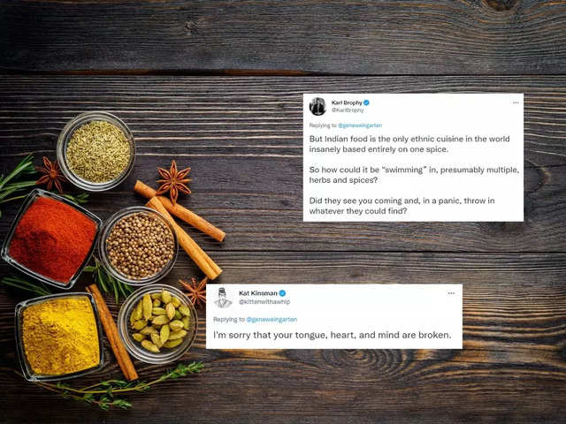 US scribe apologises after facing Twitter flak for saying Indian cuisine is  based on 'one spice' - The Economic Times