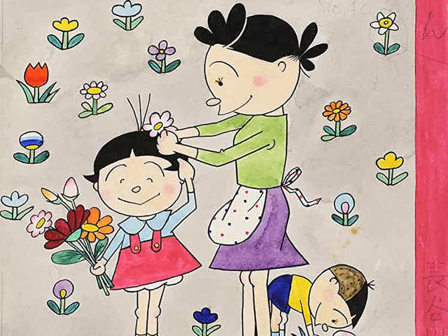Hãy cùng xem ảnh về những tác phẩm tranh đẹp và đầy ý nghĩa cùng chủ đề tặng hoa cho mẹ trong ngày quốc tế phụ nữ.