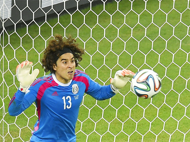 Fifa World Cup 2014 Fifa World Cup 2014 Mexican Goalie Guillermo Ochoa Dishes Out Stellar Show The Economic Times