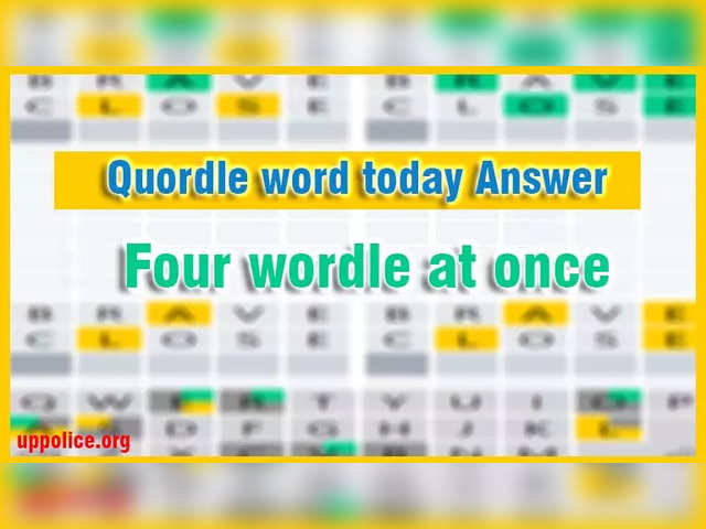 quordle today: Quordle 594, September 10: All the clues and answers to this  Sunday's four-word puzzle - The Economic Times
