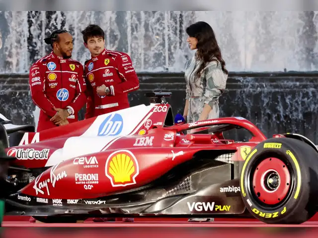 Lewis Hamilton & Charles Leclerc caught out in rain chaos as Ferrari  defends risky tyre strategy - The Economic Times
