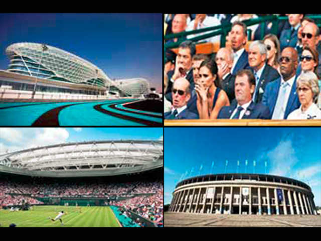 A Collage Of Olympic Stadium