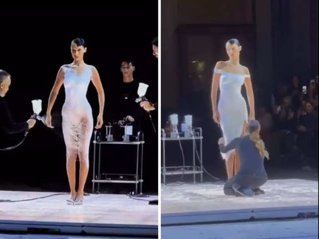 Is Bella Hadid's Spray-On Dress Really Sustainable? - Impakter