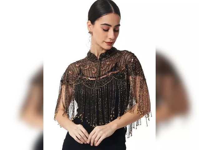 best party wear shrug for ladies