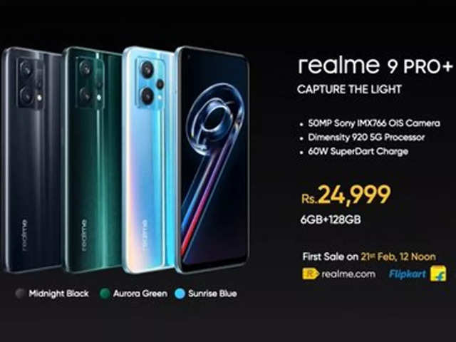 realme 9 pro+: Realme launches 9 Pro+ & 9 Pro: Here are price details, sale  date & and discount offer - The Economic Times