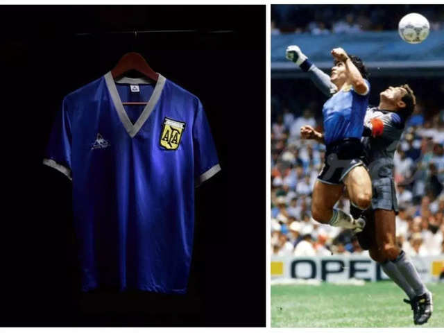 Hand of God jersey: Diego Maradona's daughter claims wrong 'Hand