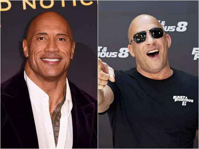 Vin Diesel: An olive branch: Vin Diesel pens a letter for Dwayne Johnson,  asks him to return for 'Fast & Furious 10' - The Economic Times