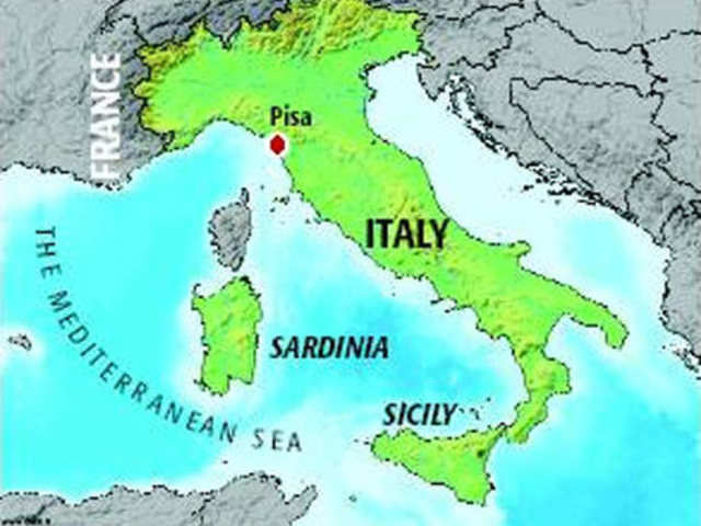 Map Of Pisa Italy