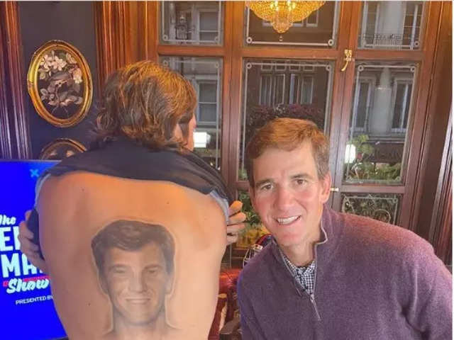 Vernon Kay: Did This Morning host and BBC Radio 2 presenter Vernon Kay get  Eli Manning tattooed on his back? - The Economic Times