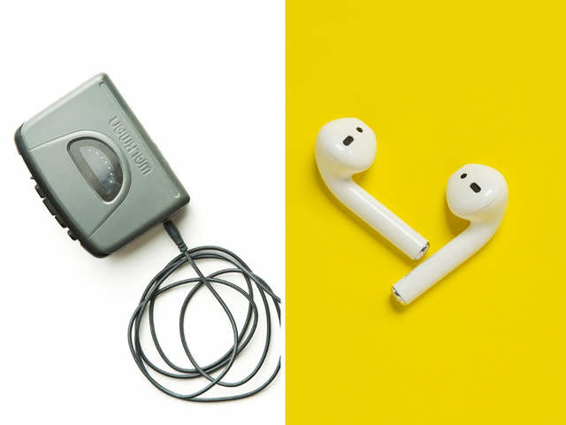 Walkman in 2010 vs Airpods in 2019