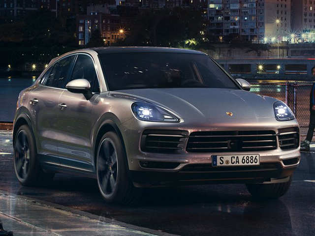 Porsche Cayenne Turbo Coupe Porsche Unveils 2 Models Of 3rd Gen Cayenne Coupe Starting At Rs 1 32 Crore The Economic Times