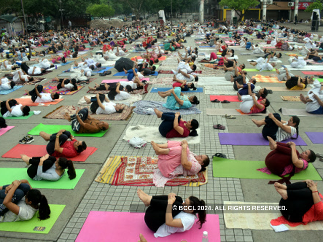 International Yoga Day Lakhs Stretch And Twist On Yoga Day
