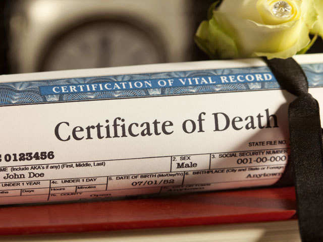 ​Obtain copies of death certificate