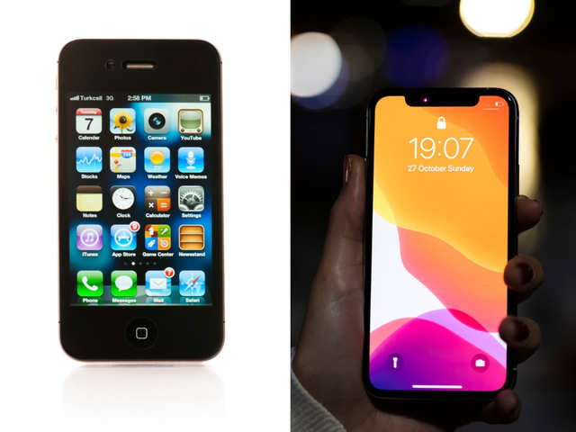 iPhone in 2010 vs iPhone in 2019