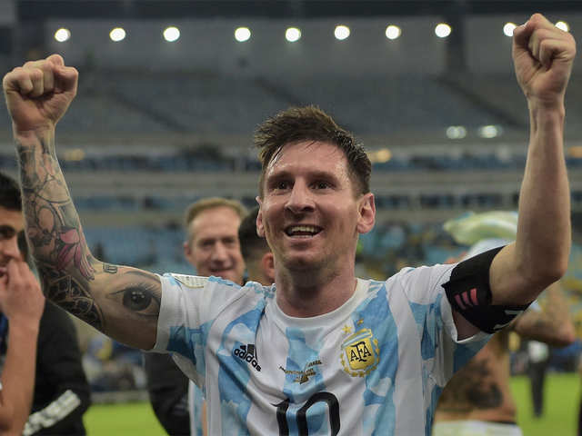 Lionel Messi pays homage to Diego Maradona as he introduces new