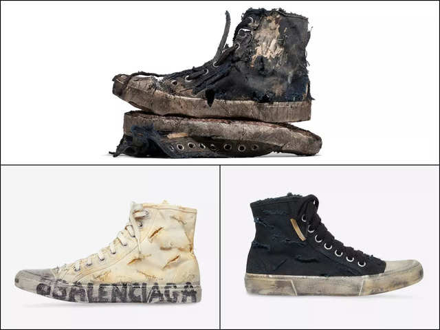 Balenciaga: French luxe brand Balenciaga launches 'fully-destroyed' sneakers  at Rs 1.42 lakh, Twitter is not amused - The Economic Times