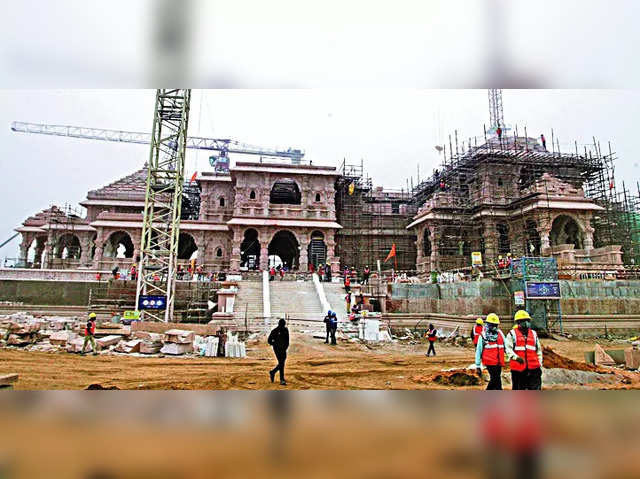 Ram Temple Ayodhya Mandir Do-it-Yourself Building Blocks Set