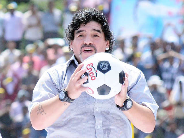 maradona: Diego Maradona may be a legend on the field, but controversies  are his thing off it - The Economic Times