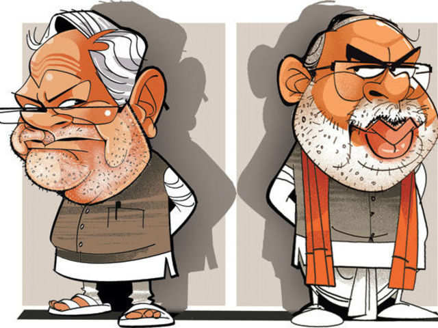 BJP trashes Nitish Kumar, Narendra Modi competition - The Economic Times