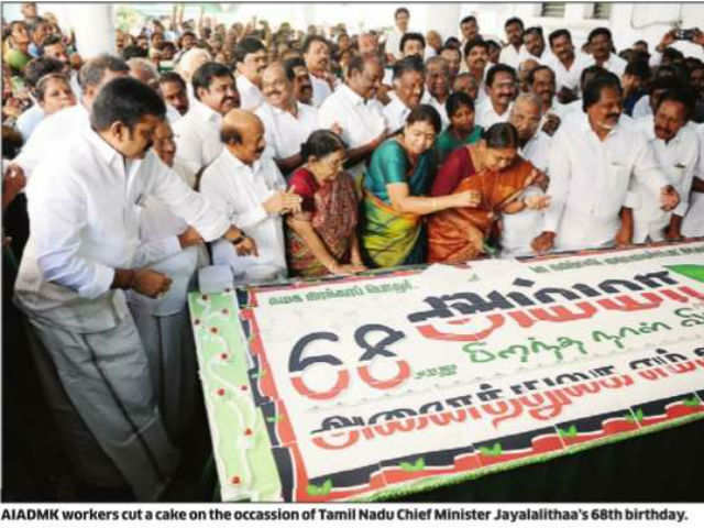 Amma Of All Celebrations 68kg Cake Mega Feasts At Jaya S Big