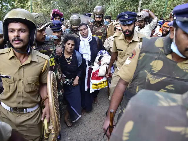 Sabarimala temple: Protests in Kerala after two women enter Sabarimala temple