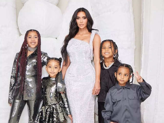 640px x 480px - Kim Kardashian Kids: Kim Kardashian opens up about hardship of raising four  children, says she has cried herself to sleep at nights - The Economic Times