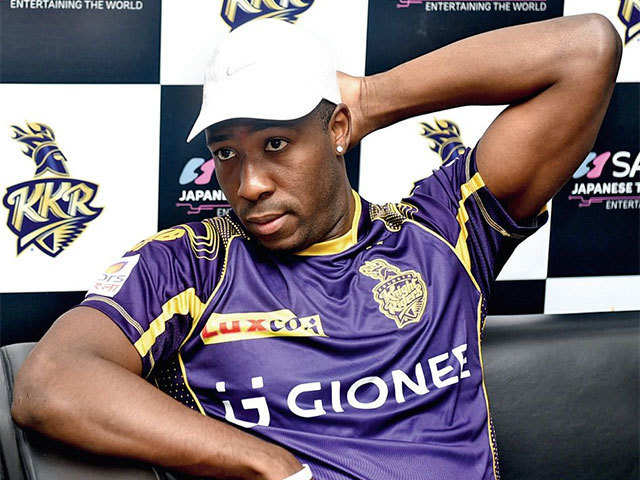 andre russell kkr jersey number