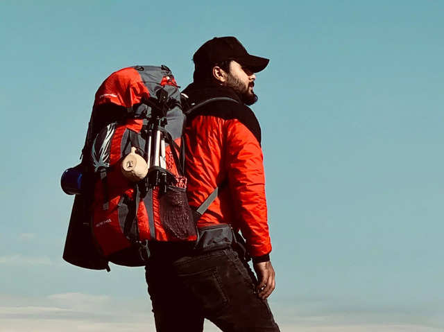 Nylon Trekking Backpack Lightweight Foldable School Backpack Portable  Waterproof Large Capacity Wear-resistant for Office Travel