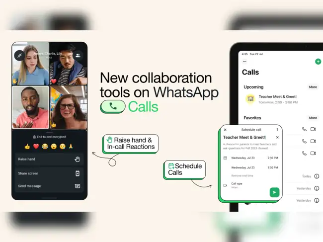 Image for WhatsApp calling gets major update; call scheduling, reactions now available