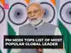 PM Modi again tops list of most popular global leader with 76% approval rating: Morning Consult survey PM Modi again tops list of most popular global leader with 76% approval rating: Morning Consult survey