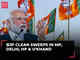 BJP clean sweeps in MP, Delhi, HP & U'khand