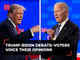 Trump vs Biden face-off: Check voters reaction