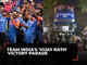 Mumbai: The 'vijay rath' bus for Team India