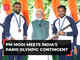 PM meets and felicitates India's Paris Olympics contingent