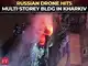 Russian drone hits multi-storey apartment building in Ukraine's Kharkiv; eight injured
