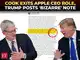 Trump posts 'BIZARRE' farewell note as Tim Cook ...