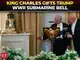 'Just give us a ring if you ...': King Charles gifts Trump WWII submarine bell at White House dinner