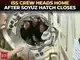 NASA astronaut, two cosmonauts bid farewell as Soyuz MS-28 hatch closes for trip home
